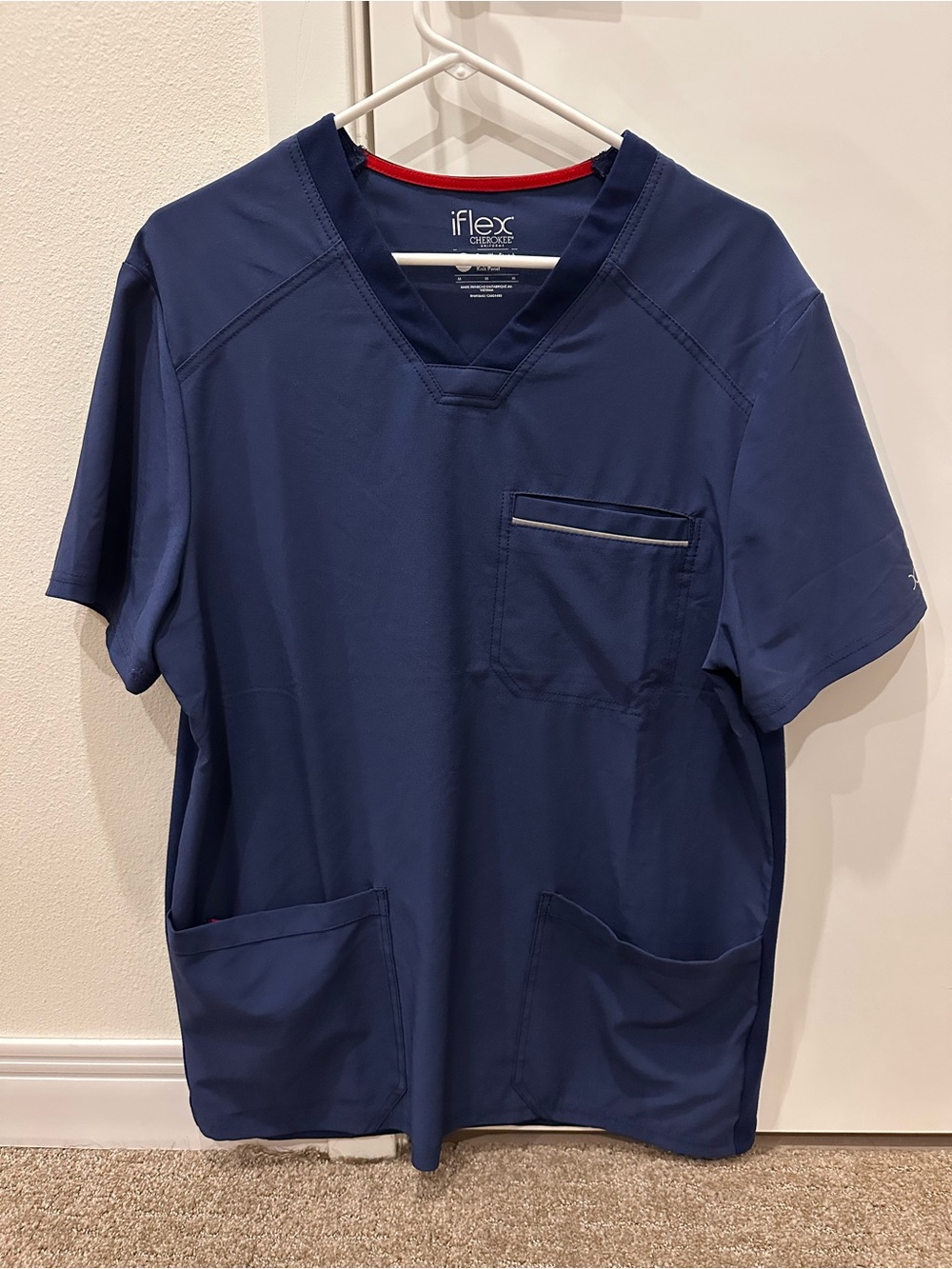 Cherokee Navy V-Neck Scrub Top